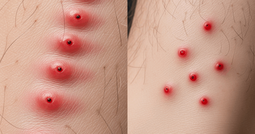 Bed Bug Bites vs Flea Bites