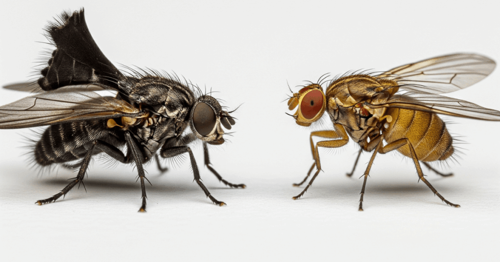 Drain Flies vs Fruit Flies