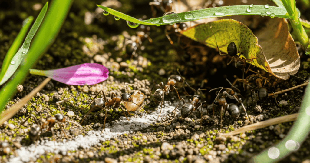 Ants Problem in Gardens