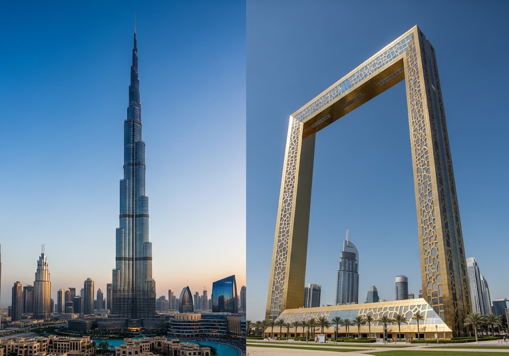 Burj Khalifa vs Dubai Frame