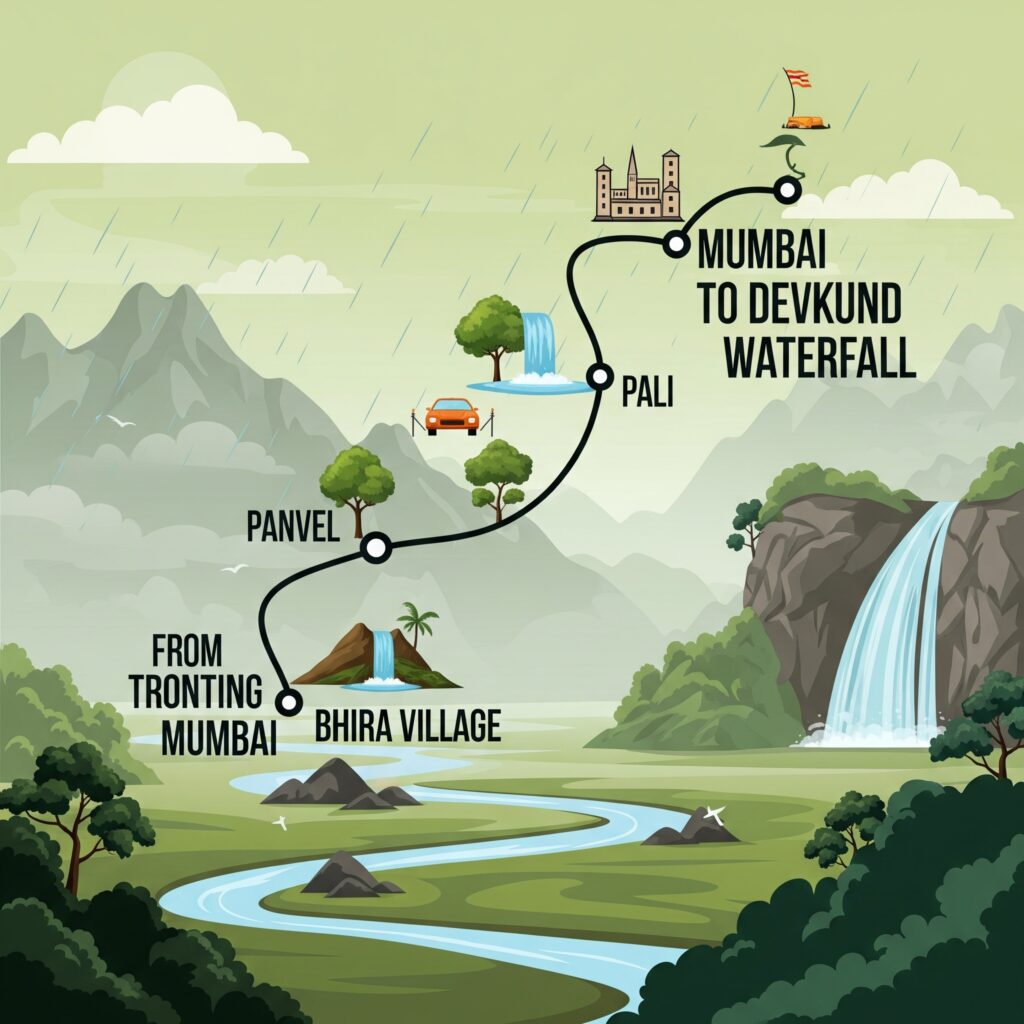 Devkund Waterfall Trek from mumbai