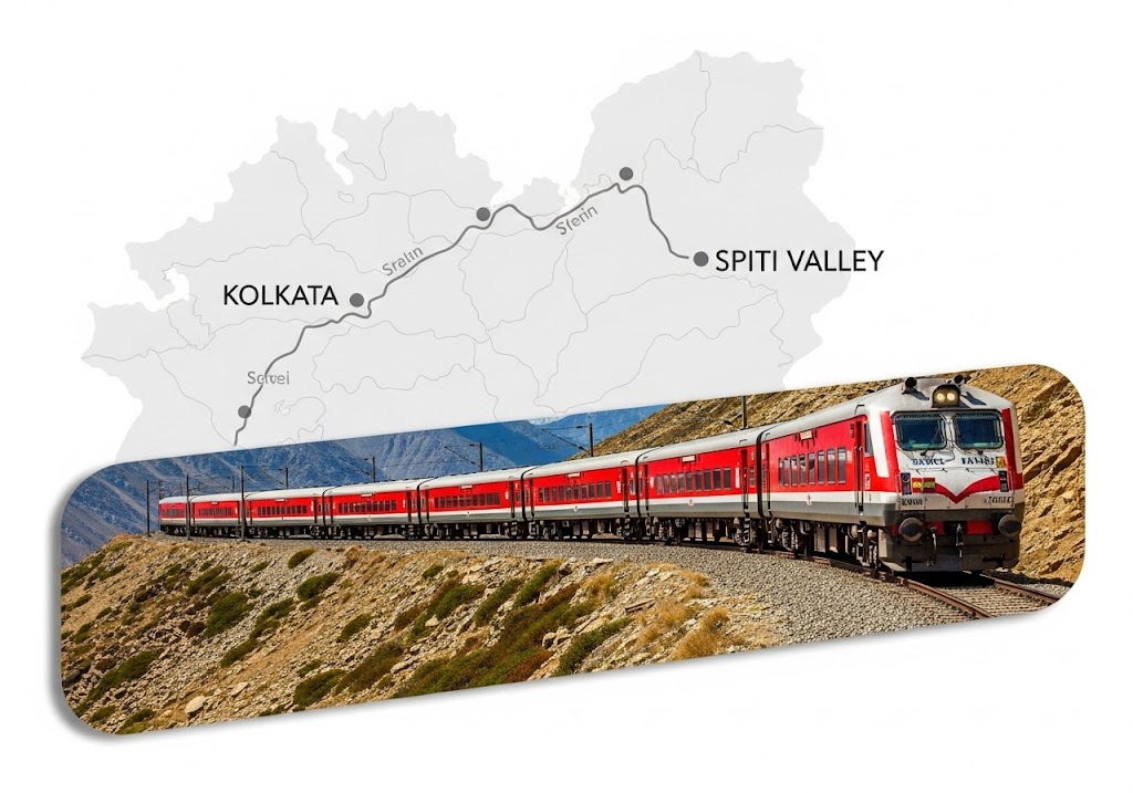 How to Reach Spiti Valley from Kolkata