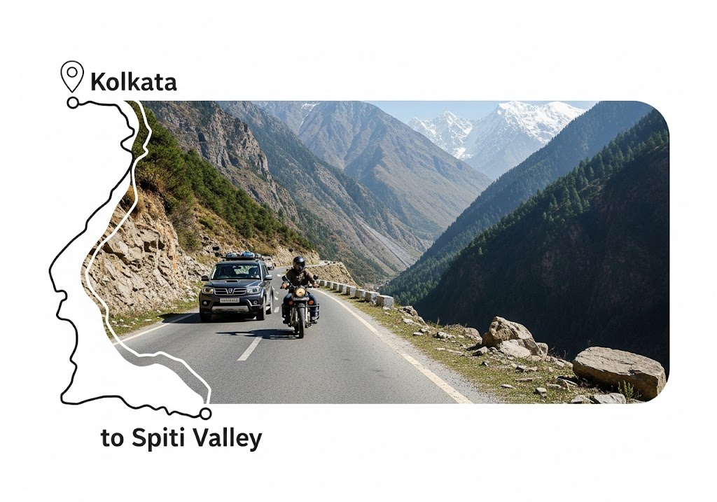 How to Reach Spiti Valley from Kolkata