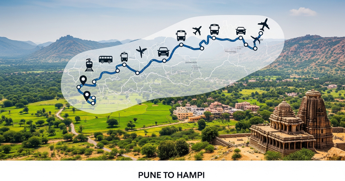 How to Reach Hampi from Pune- Distance, Time & Transport
