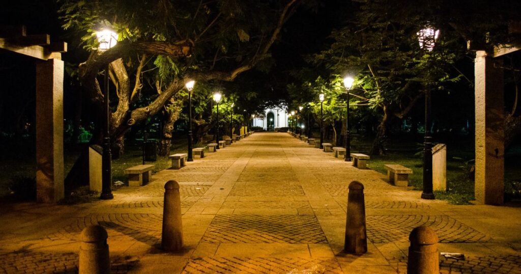Bharathi Park by Night