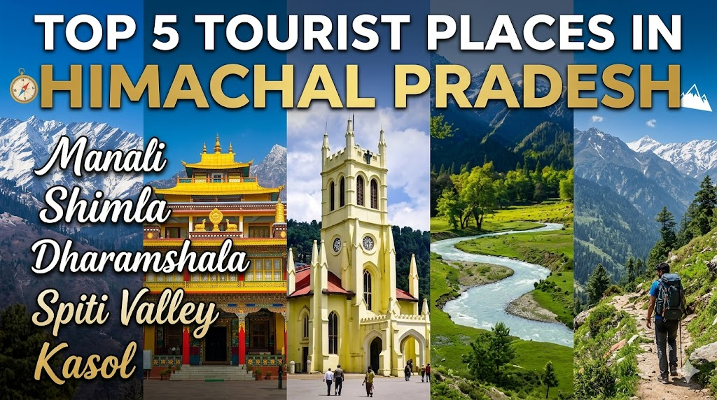 Top 5 Tourist Places in Himachal Pradesh